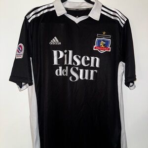 Adidas Colo-Colo Black Away Soccer Jersey | Men's XL | Chilean League Patch
